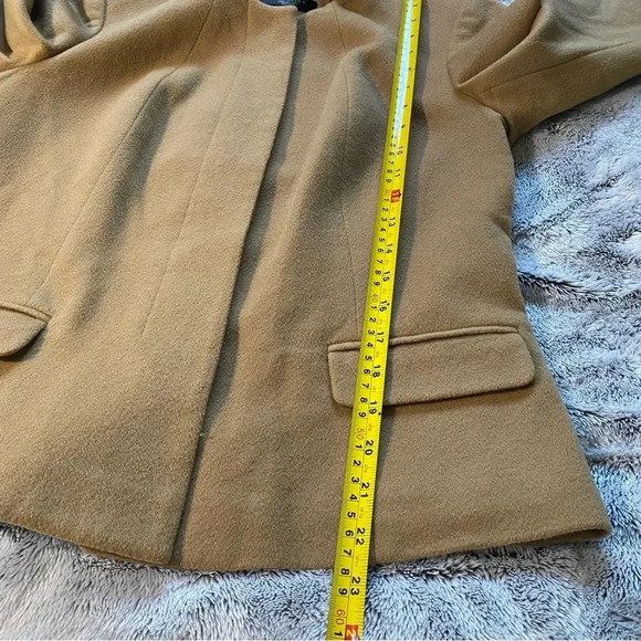 Talbots Womens Size 10P 100% Wool Swing Jacket Blazer Mod Tie Neck‎ Bow - Picture 9 of 10